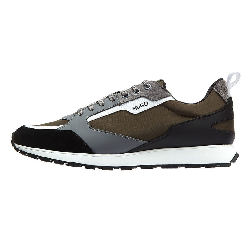 HUGO Icelin Runn Mens Khaki / Multi Trainers