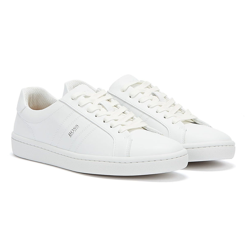 Hugo Boss Ribeira Tenn Mens White Trainers