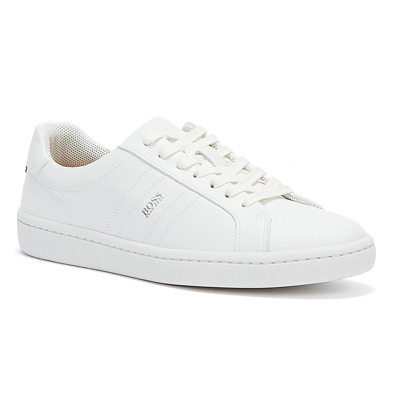 Hugo Boss Ribeira Tenn Mens White Trainers