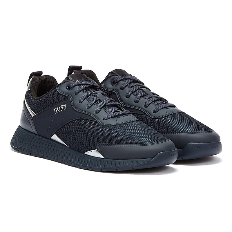 Hugo Boss Titanium Runn Mens Navy Trainers