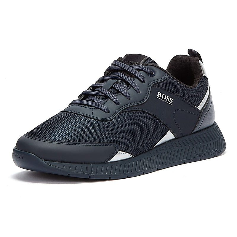 Hugo Boss Titanium Runn Mens Navy Trainers