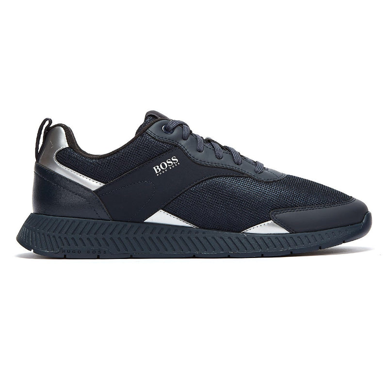 Hugo Boss Titanium Runn Mens Navy Trainers