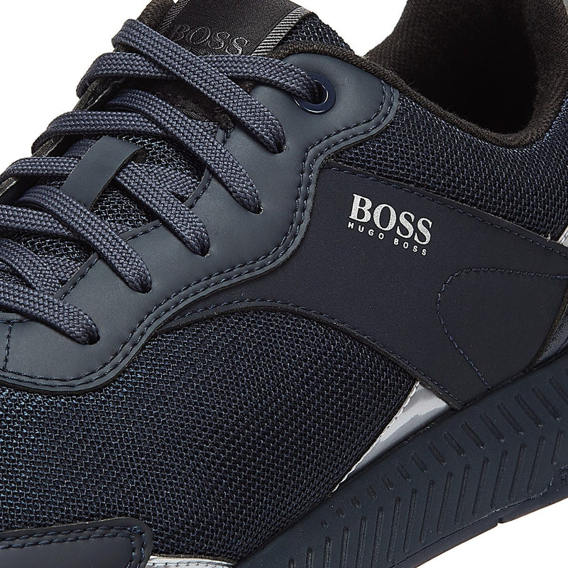 Hugo Boss Titanium Runn Mens Navy Trainers