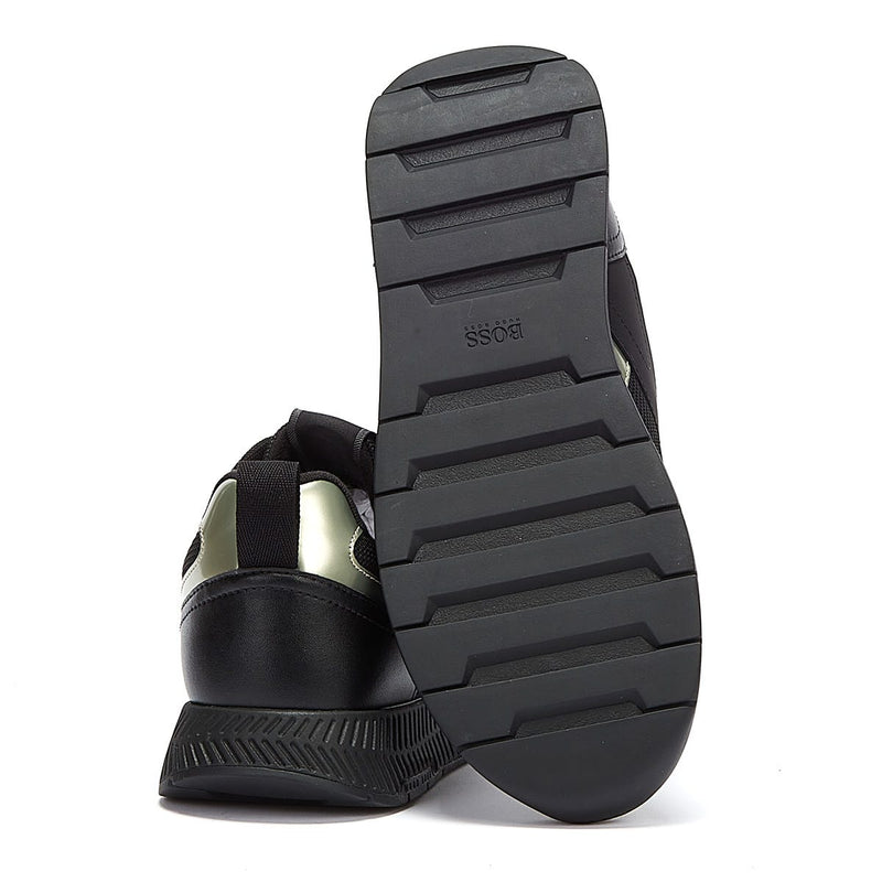 Hugo Boss Titanium Runn Mens Black Trainers