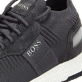 BOSS Titanium Runn Knit Mens Grey Trainers