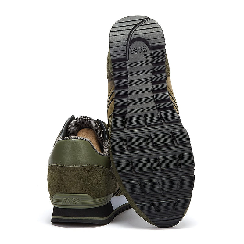 Hugo Boss Parkour Runn Mens Khaki Trainers