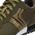 Hugo Boss Parkour Runn Mens Khaki Trainers