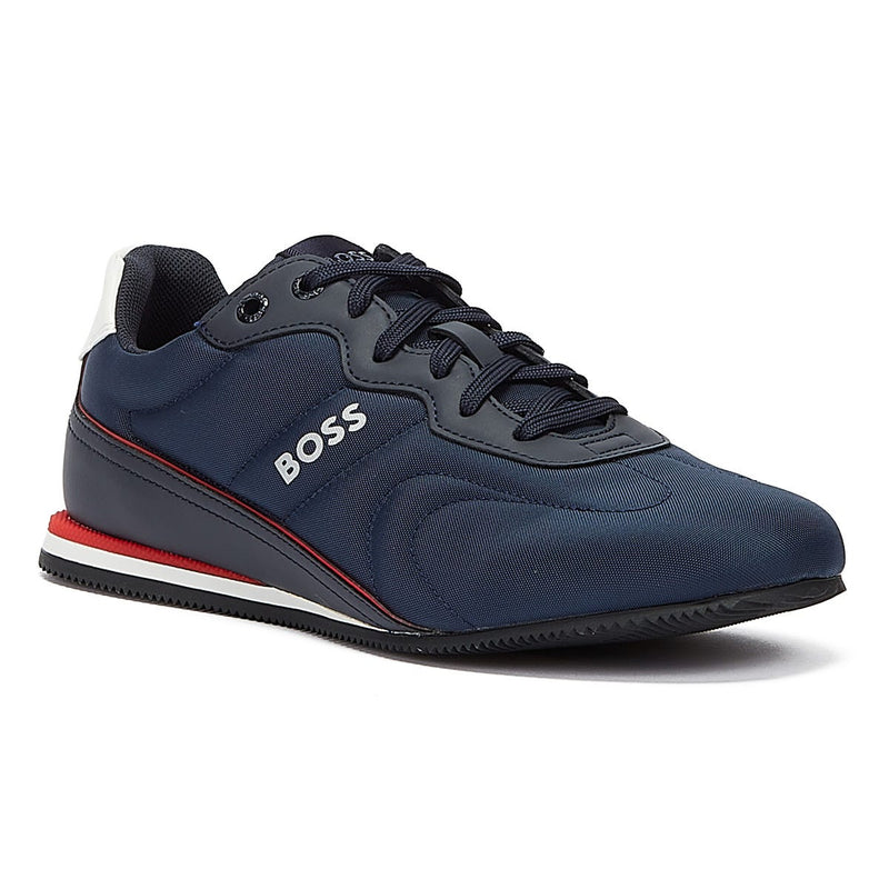 BOSS Rusham Low Nypu Mens Dark Blue Trainers