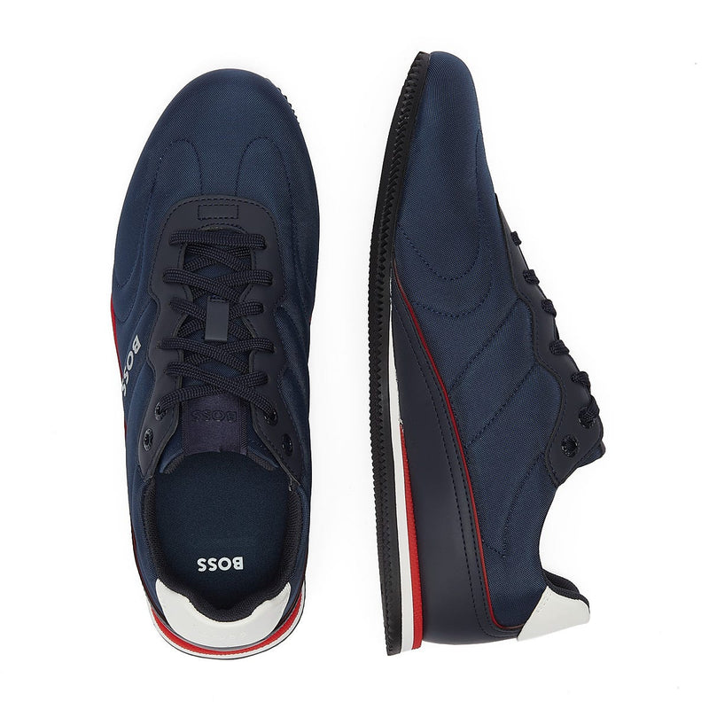 BOSS Rusham Low Nypu Mens Dark Blue Trainers