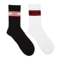 HUGO Gift Set 2 Pack Lurex Mens Black / White Socks