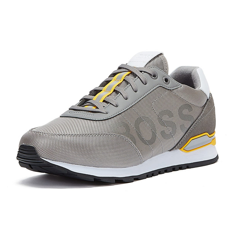 BOSS Parkour Runn Mens Grey Trainers