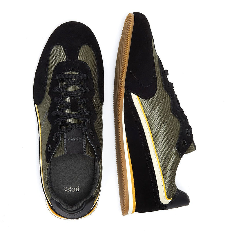 BOSS Rusham Low Mens Dark Green Trainers