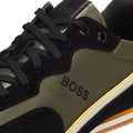 BOSS Rusham Low Mens Dark Green Trainers