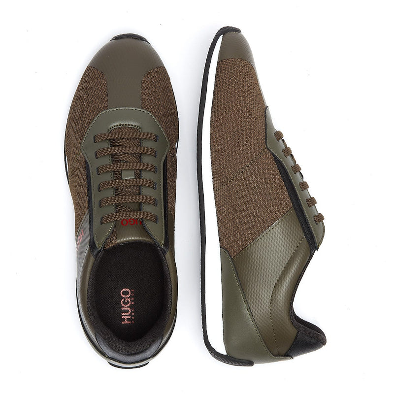 HUGO Cyden Low Mens Dark Green Trainers