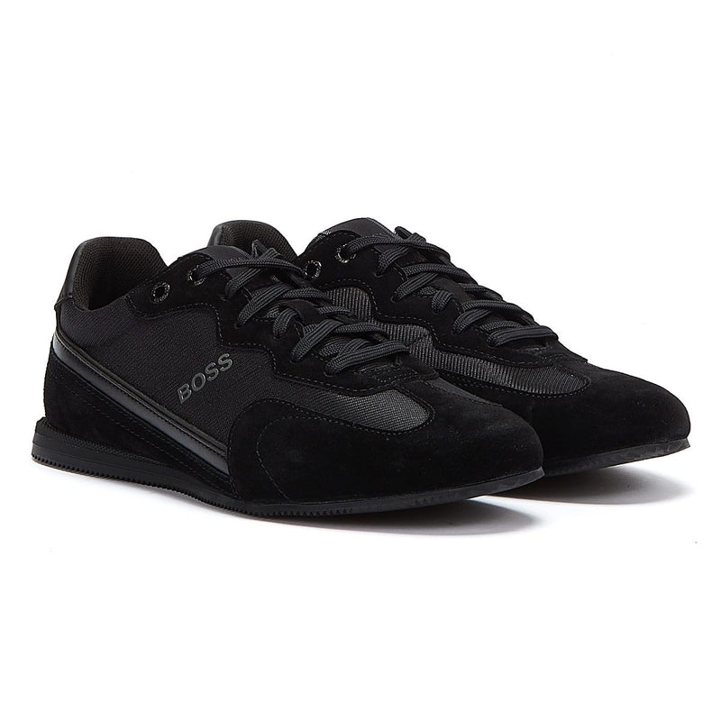 BOSS Rusham Low Mens Black / Black Trainers
