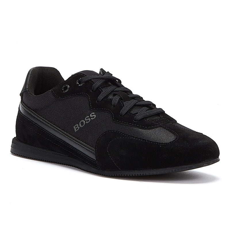 BOSS Rusham Low Mens Black / Black Trainers
