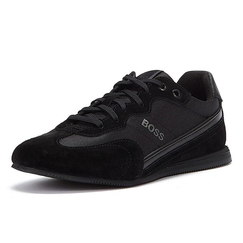 BOSS Rusham Low Mens Black / Black Trainers