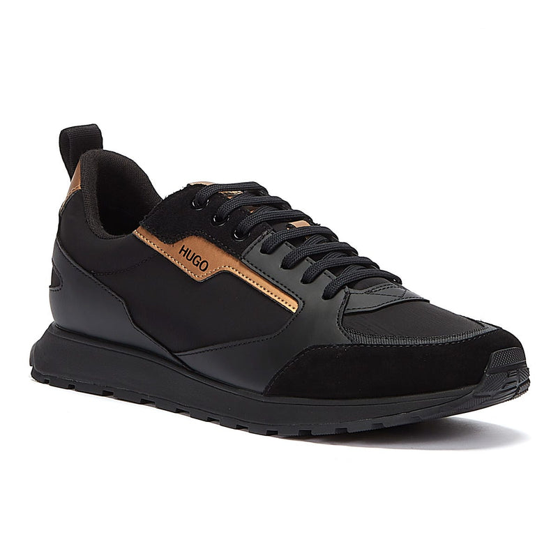 HUGO Icelin Runn Mens Black / Gold Trainers