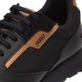 HUGO Icelin Runn Mens Black / Gold Trainers