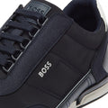 BOSS Saturn Low Flny Mens Dark Blue Trainers