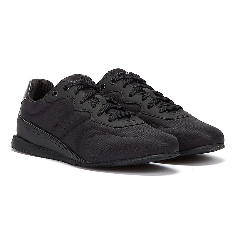 BOSS Rusham Low Nypu Mens Black Trainers