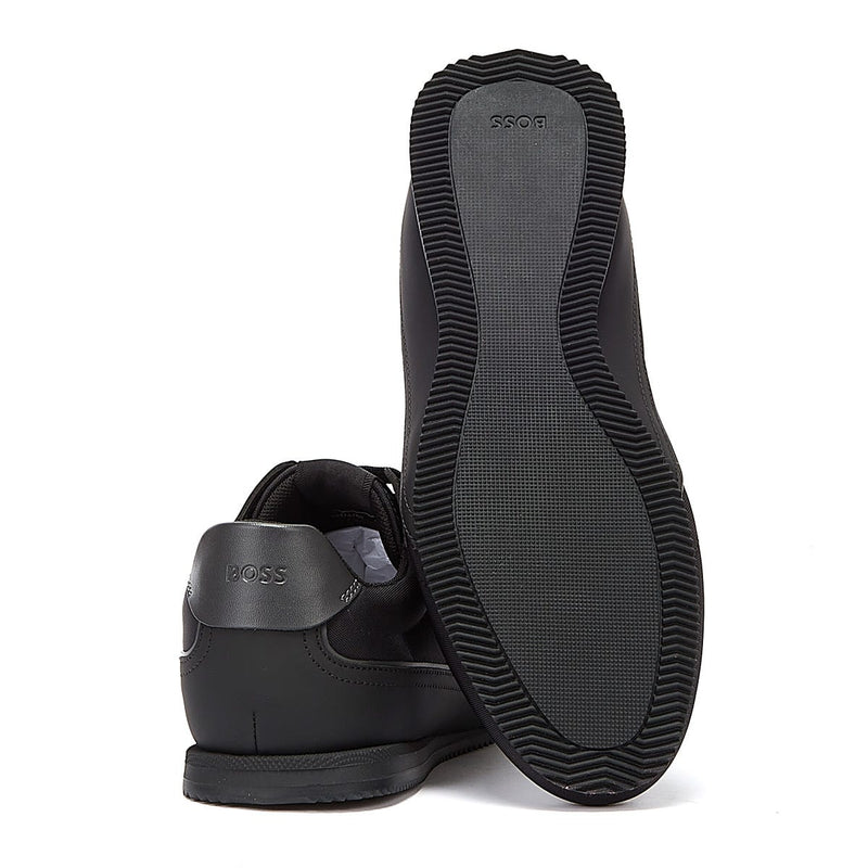 BOSS Rusham Low Nypu Mens Black Trainers