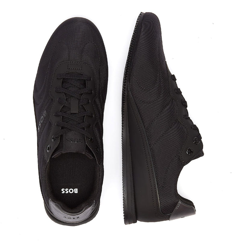 BOSS Rusham Low Nypu Mens Black Trainers