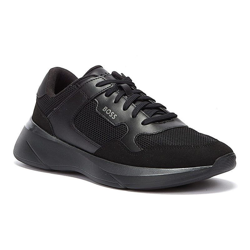 BOSS Dean Runn Memx Mens Black Trainers