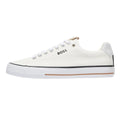 BOSS Aiden Tenn Canvas Mens White Trainers