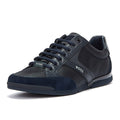BOSS Saturn Low Mix Mens Dark Blue Trainers