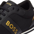 BOSS Rusham Mix Mens Black / Gold Trainers