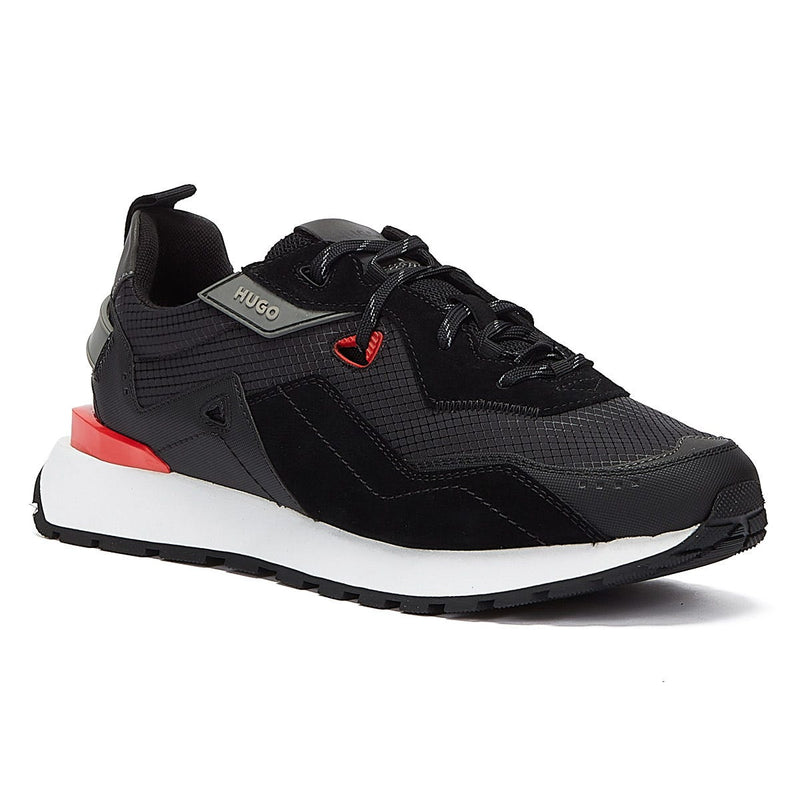 HUGO Cubite Runn Mens Black Trainers