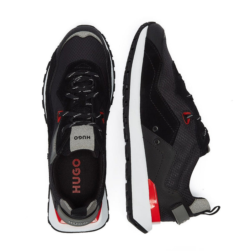 HUGO Cubite Runn Mens Black Trainers
