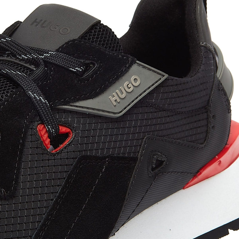 HUGO Cubite Runn Mens Black Trainers