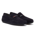 HUGO Dandy Moccassin Suede Mens Dark Blue Shoes