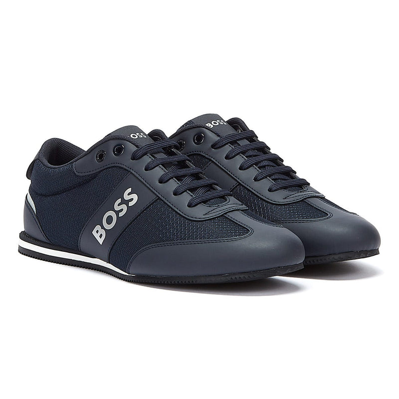 BOSS Rusham Mix Mens Dark Blue Trainers