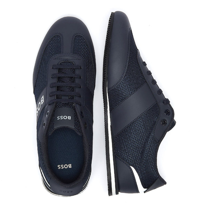 BOSS Rusham Mix Mens Dark Blue Trainers
