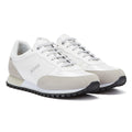 BOSS Parkour Runn Nylon Mix Mens Open White Trainers