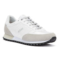BOSS Parkour Runn Nylon Mix Mens Open White Trainers