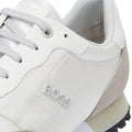 BOSS Parkour Runn Nylon Mix Mens Open White Trainers