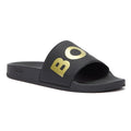 BOSS Sean Mens Black / Gold Slides