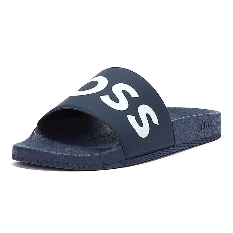 BOSS Sean Mens Dark Blue Slides