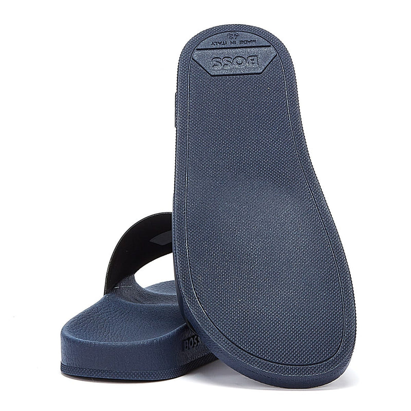 BOSS Sean Mens Dark Blue Slides