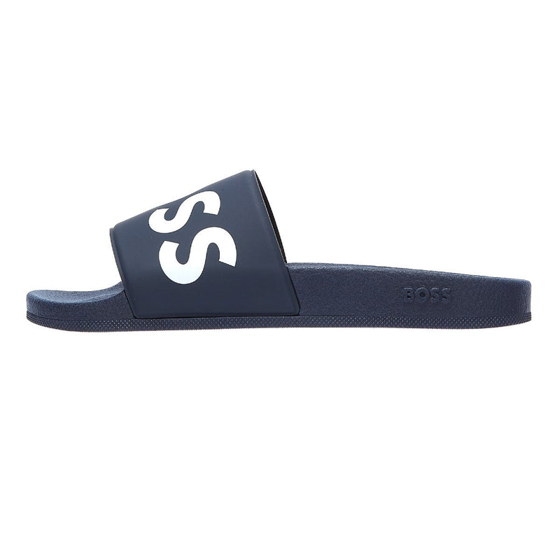 BOSS Sean Mens Dark Blue Slides