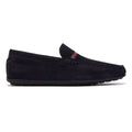 HUGO Dandy Moccassin Suede Mens Dark Blue Shoes