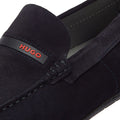 HUGO Dandy Moccassin Suede Mens Dark Blue Shoes