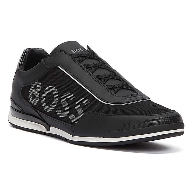BOSS Saturn Slon Mens Black Trainers