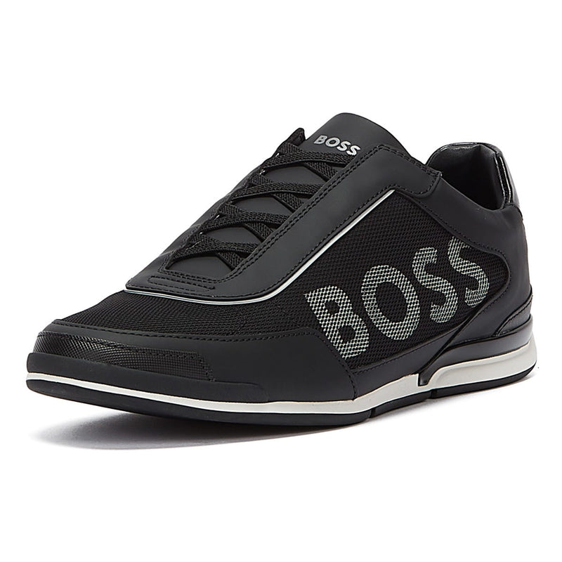 BOSS Saturn Slon Mens Black Trainers
