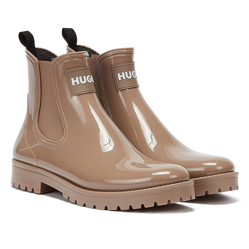 HUGO Tabita Womens Dark Beige Rain Boots