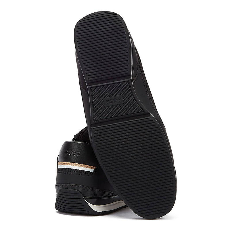 BOSS Saturn Slon Mens Black Trainers